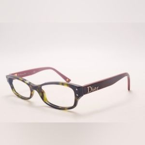 Christian Dior Women's Eyeglasses CD3201 Q29 Dark Tortoise on Plum. EUC.